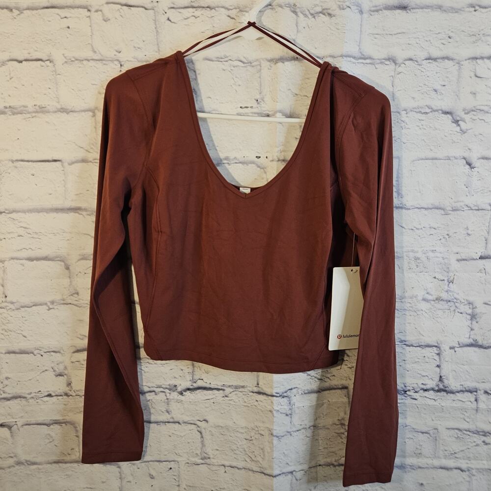 NWT Lululemon Align Long Sleeve Sz8 Mulled Wine